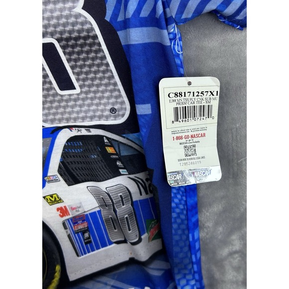 Hendrick Motorsports Dale Jr NASCAR tee small graphic shirt all over print NWT - Picture 5 of 9